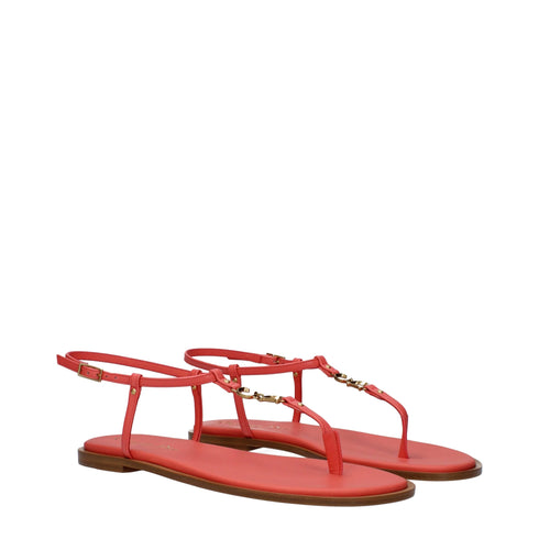 Christian Dior Pink Leather Flip-Flop Sandals with Buckle Closure – Women’s